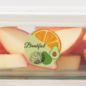 Breakfast, Lunch and Dinner Food Labels (Aangebracht)