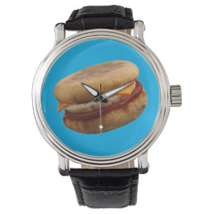 BREAKFAST SANDWICH (Ham, Ei & Kaas Muffin) Horloge