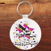 Breakgirl Sleutelhanger - wit (Voorkant)