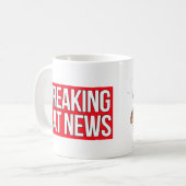 Breaking Cat News Jardin Chat mug (Devant gauche)