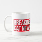 Breaking Cat News Jardin Chat mug (Gauche)