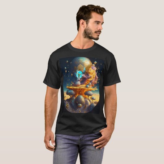 Breaking Free : Rocket Launch Gravity T-Shirt Desi (Devant entier)