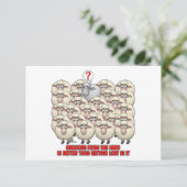 BREAKING FROM THE HERD IS BETTER THAN GETTING LOST RSVP KAARTJE (Staand voorkant)