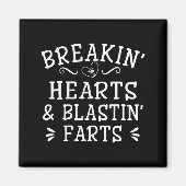 Breaking Hearts And Blasting Farts Kids Funny  Magneet (Voorkant)