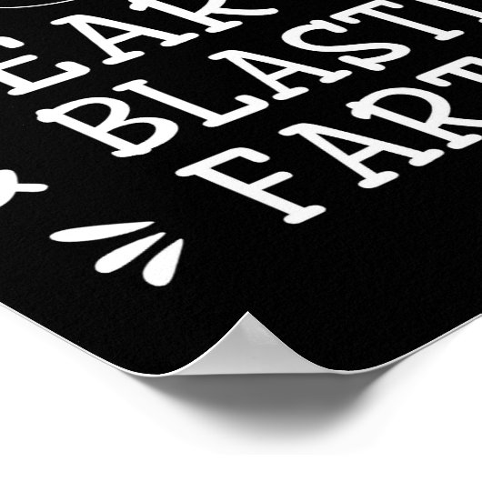 Breaking Hearts And Blasting Farts Kids Funny Poster (Hoek)