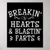 Breaking Hearts And Blasting Farts Kids Funny Poster (Voorkant)