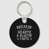 Breaking Hearts And Blasting Farts Kids Funny  Sleutelhanger (Voorkant)