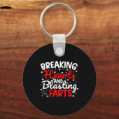 Breaking Hearts And Blasting Farts Valentine Funny Sleutelhanger (Voorkant)