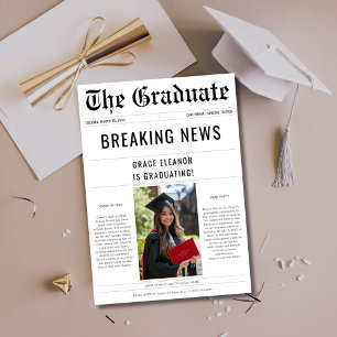 Breaking News Afstuderen 2025 Foto van de krant Kaart