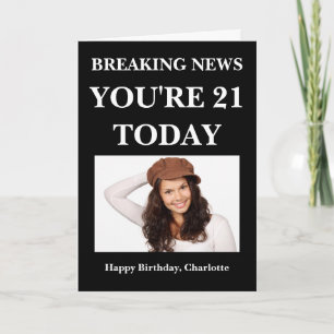Breaking News Fun Gepersonaliseerd Kaart