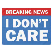 Breaking News Tafelkleed (Voorkant (Horizontaal))