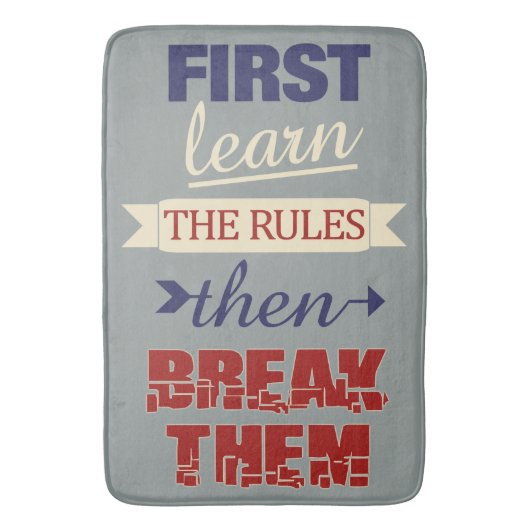 Breaking Rules badmatten (Voorkant Verticaal)