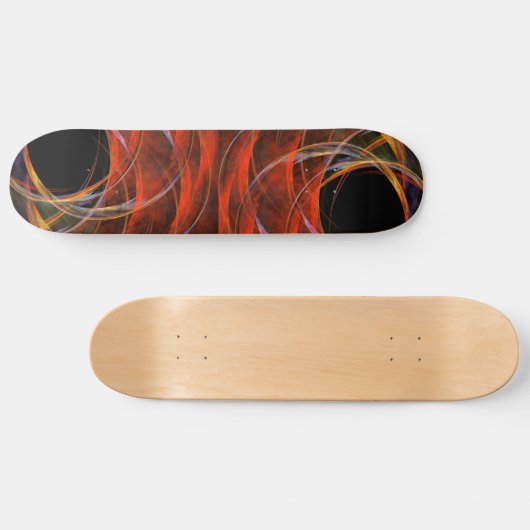 Breaking the Circle Abstrait Art Skateboard (Horz)