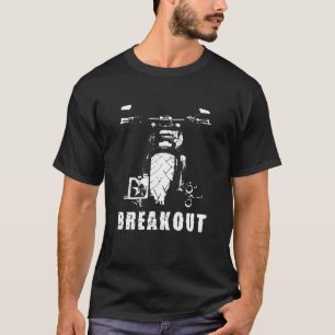 Breakout -  motorfiets, aangepaste chopper-fiets t-shirt