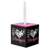 Breakup maakte me sterker - Recovery Support Kubus Ornament (Achter hoekig)