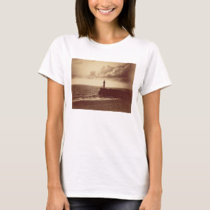 Breakwater at Sete, c.1855 (albumen print van een  T-shirt