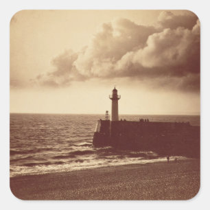 Breakwater at Sete, c.1855 (albumen print van een Vierkante Sticker