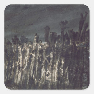 Breakwater in Jersey Vierkante Sticker