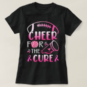 Breast Cancer Awareness Cheer For The Cure T-shirt (Design devant)