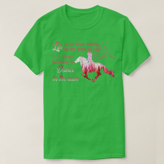Breast Cancer Awareness Horse Ribbon Pink Gifts Wo T-shirt (Design voorkant)