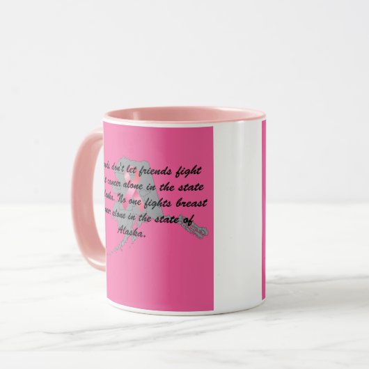 Breast Cancer Awareness in Alaska Mok (Voorkant links)