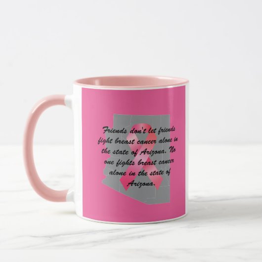 Breast Cancer Awareness in Arizona coffee mug (Gauche)