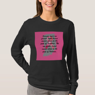 Breast Cancer Awareness in Indiana T-shirt 