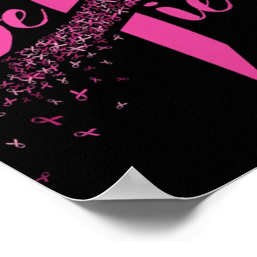 Breast Cancer Awareness Insrational Believe Poster (Hoek)