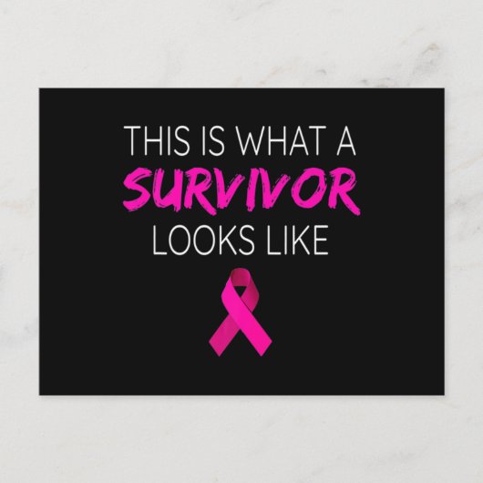 Breast Cancer Awareness Survivor-Pink Ribbon Gifts Briefkaart (Voorkant)