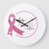 Breast Cancer Awarness Nobody Fights Alone Grote Klok (Voorkant)