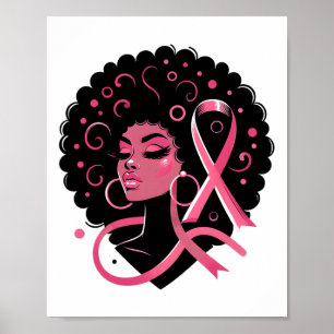 Breast Cancer Black African American Women Support Poster