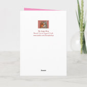 Breast Cancer Chemo Cute  Kaart (Achterkant)