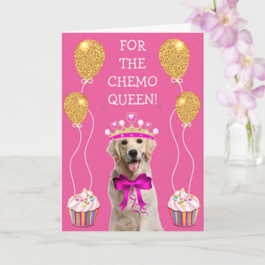 Breast Cancer Chemo Cute  Kaart (Orchidee)