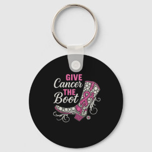 Breast Cancer Cowgirl Texas Southern Geef kanker B Sleutelhanger