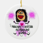 Breast Cancer Guardian Angel Keramisch Ornament (Achterkant)