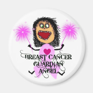 Breast Cancer Guardian Angel Magneet