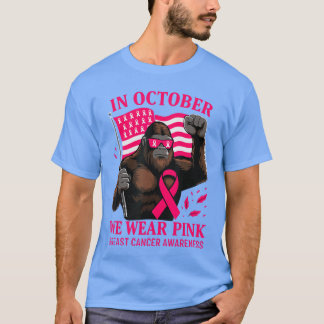 Breast Cancer Halloween in October We Wear Pink gi T-shirt