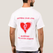 Breast Cancer Love T-shirt (Achterkant)