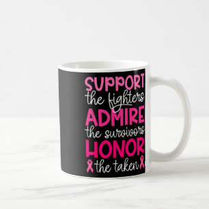 Breast Cancer Support Admire Honor Breast Cancer A Koffiemok