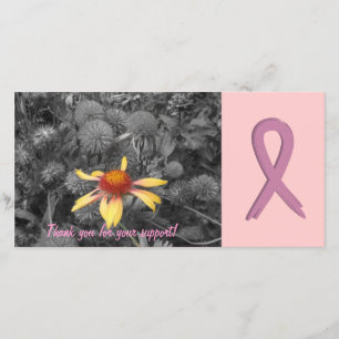 Breast Cancer Support -  fotokaart Bedankkaart