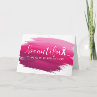 Breast Cancer Survivor You are Beautiful Kaart