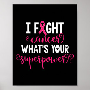 Breast Cancer Warrior Awareness Support Believe Su Poster
