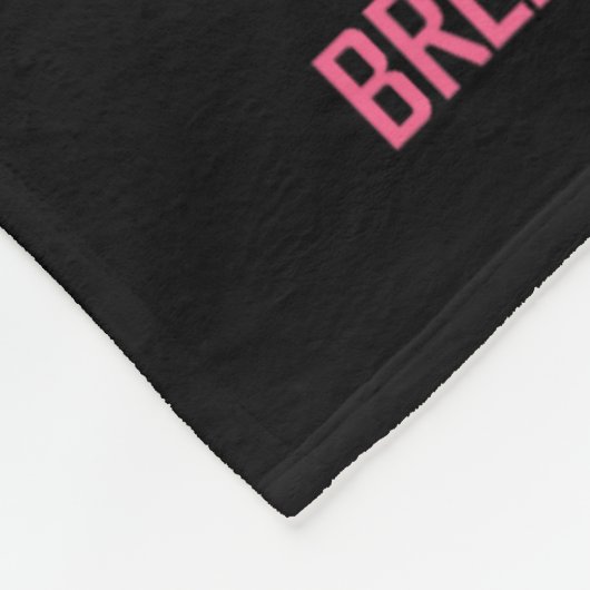 Breast kanker Shirten Support Squad Breast Cancer Fleece Deken (Hoek)