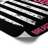 Breast kanker Shirten Support Squad Breast Cancer  Poster (Hoek)