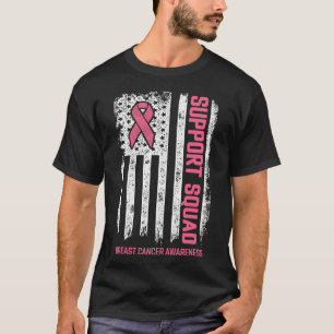 Breast kanker Shirten Support Squad Breast Cancer T-shirt