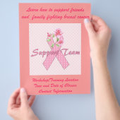 Breast kankerondersteuningsteam flyer (Hand)