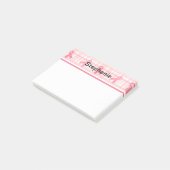 Breast kankerroze lintpatroon post-it® notes (Schuin)
