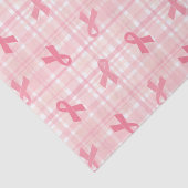 Breast kankerroze lintpatroon tissuepapier (Detail)