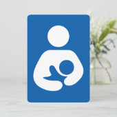 Breastfeeding / Nursing Icon Kaart (Staand voorkant)