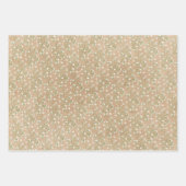 Breath Flowers Boho Chic Baptism Wedding Inpakpapier Vel (Voorkant)